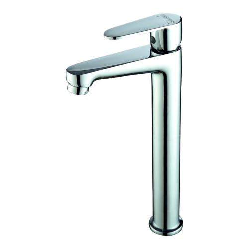 Single Lever Basin Mixer Jumbo with  600mm Long SS Braided Hose Chrome